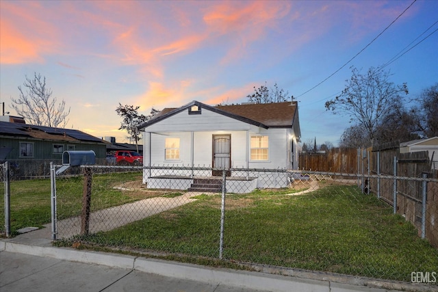 bungalow with a yard