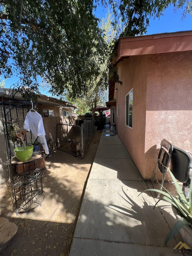 view of home's exterior with a patio