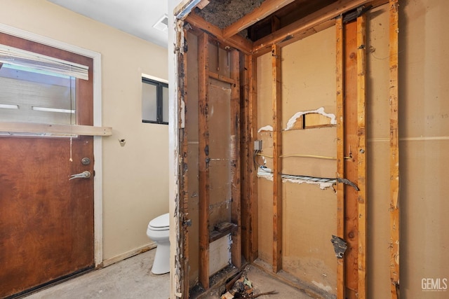 bathroom featuring toilet