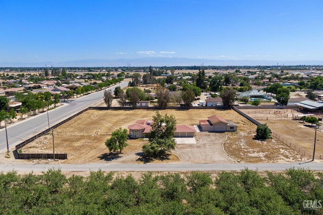 aerial view of residential area