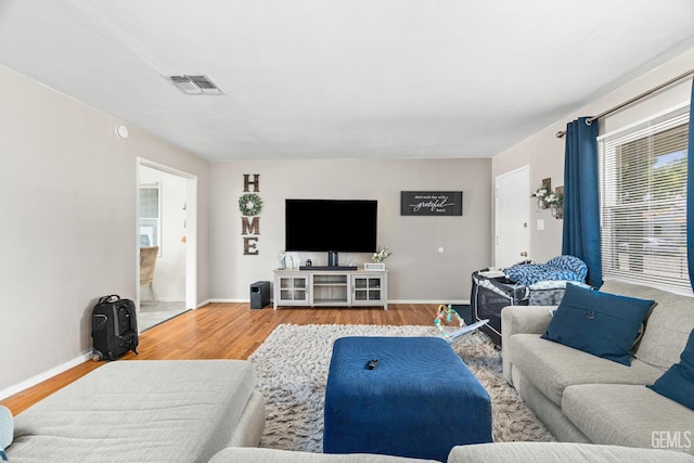 324 Western Dr, Bakersfield, CA 93309 - living room with wood finished floors and baseboards
