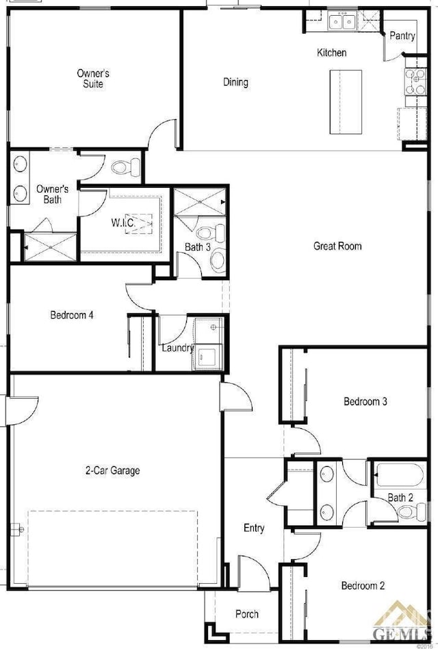 7303 Sepulveda Ct, Bakersfield, CA 93313 - view of room layout