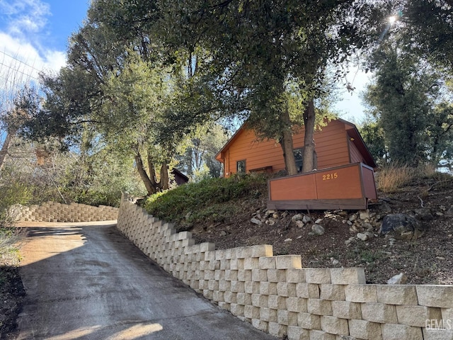 view of side of property