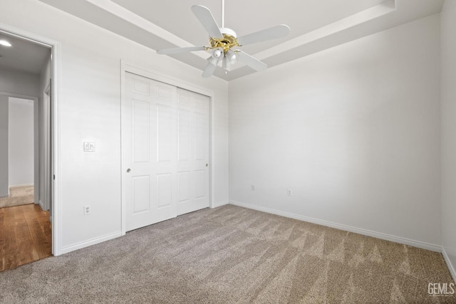 4207 Crystal Lake Dr, Bakersfield, CA 93313 - unfurnished bedroom with carpet floors, a closet, and ceiling fan