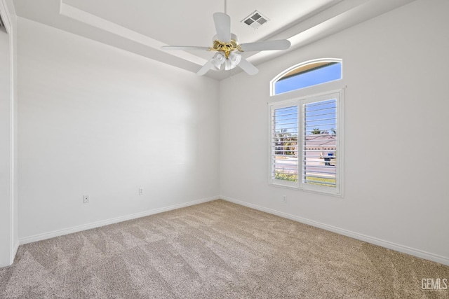4207 Crystal Lake Dr, Bakersfield, CA 93313 - spare room featuring carpet and a ceiling fan