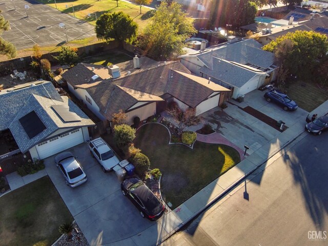 birds eye view of property