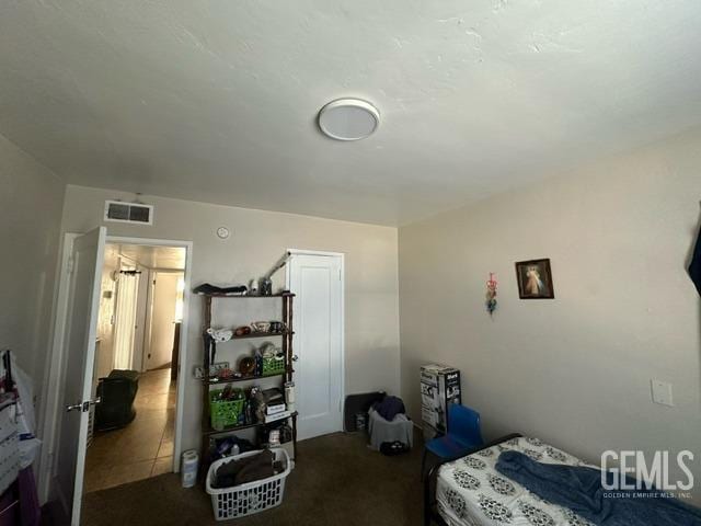 view of tiled bedroom