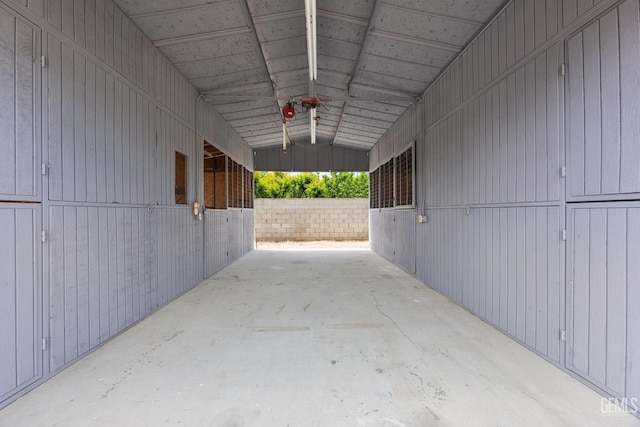 view of horse barn