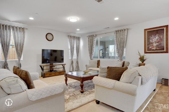 7327 Glitter Way, Bakersfield, CA 93313 - living area with plenty of natural light and recessed lighting