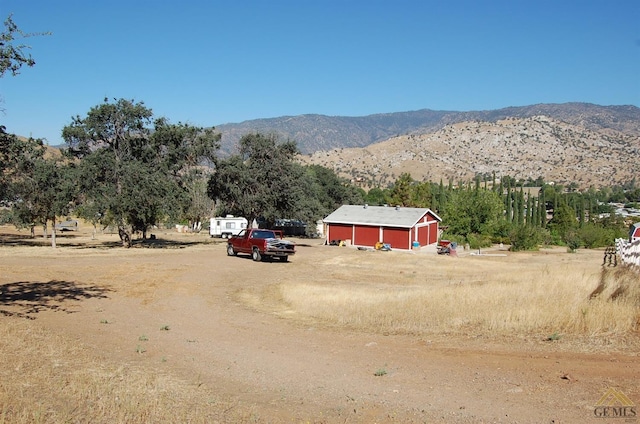 property view of mountains with a rural view