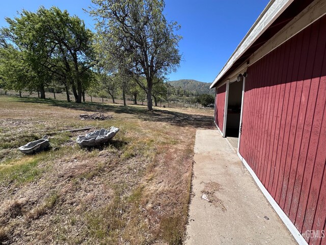 2000 Old Canal Rd, Lake Isabella, CA 93240 - view of yard with an outbuilding, a mountain view, and an outdoor structure