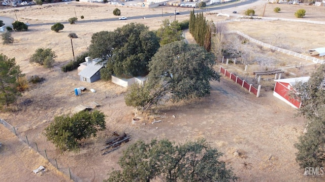 drone / aerial view featuring a rural view