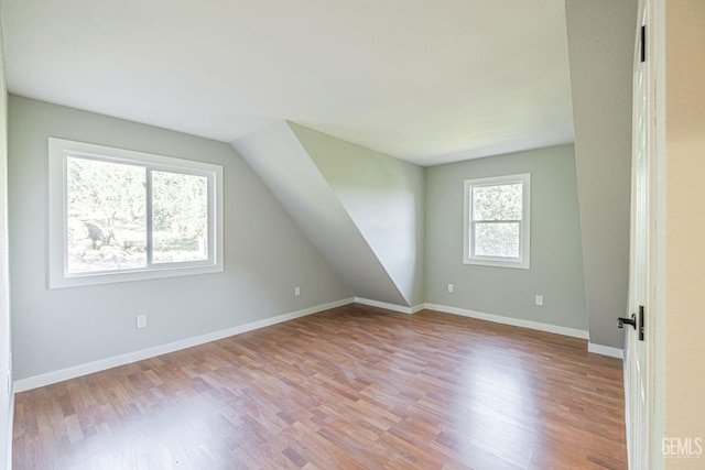 bonus room featuring light hardwood / wood-style floors