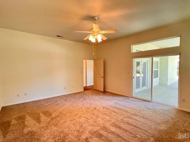 4812 Prairie Meadows Way, Bakersfield, CA 93312 - carpeted empty room featuring ceiling fan and baseboards