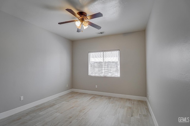 6800 Eagle Cap St, Bakersfield, CA 93313 - spare room featuring ceiling fan and light wood finished floors