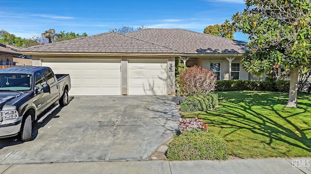 11602 Marazion Hill Ct, Bakersfield, CA 93311 - single story home with a front lawn, stucco siding, a garage, and concrete driveway
