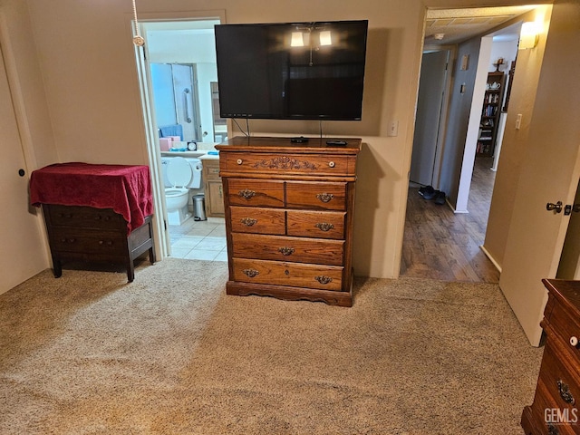 5708 Cypress Point Dr, Bakersfield, CA 93309 - bedroom featuring carpet flooring and ensuite bathroom