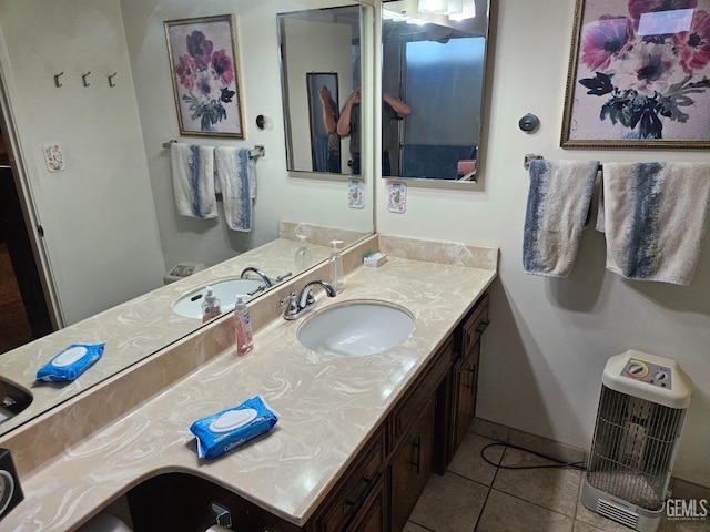 5708 Cypress Point Dr, Bakersfield, CA 93309 - bathroom with vanity and tile patterned flooring