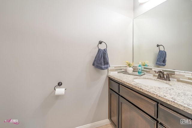 bathroom with vanity