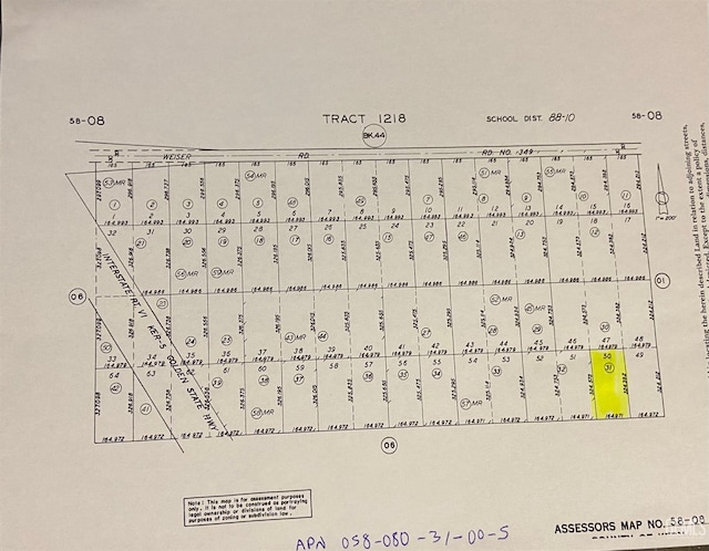 0 Weiser, Lost Hills CA, 93249 land for sale