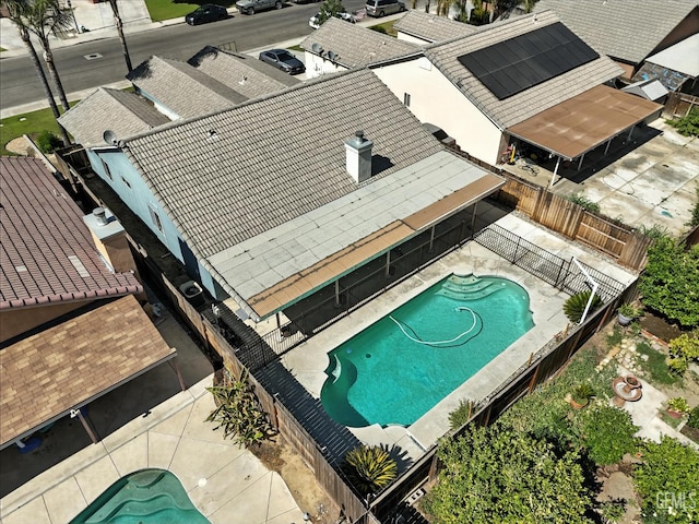 3023 Esperanza Dr, Bakersfield, CA 93313 - aerial view of a pool area