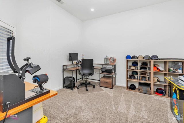 22 Emerald Isle Way, Bakersfield, CA 93314 - carpeted office space featuring visible vents and baseboards