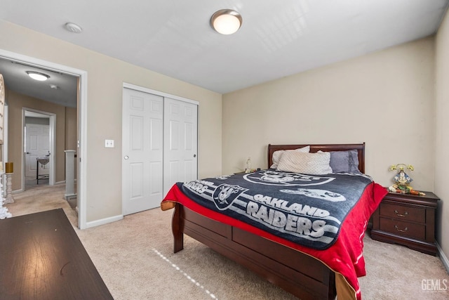 9301 Cobble Mountain Rd, Bakersfield, CA 93313 - bedroom with carpet floors, baseboards, and a closet