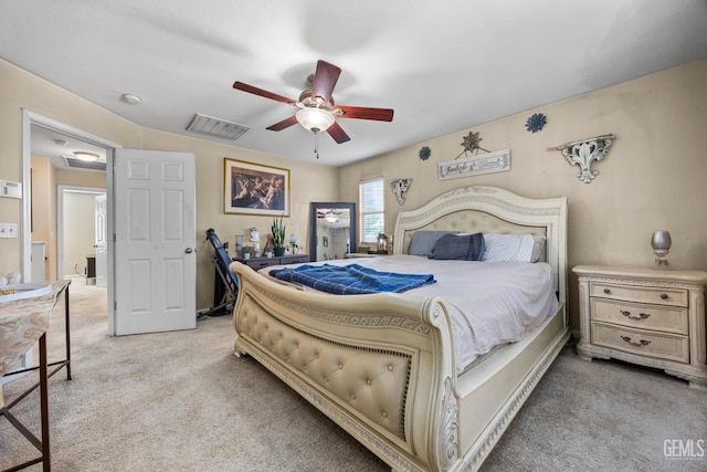 9301 Cobble Mountain Rd, Bakersfield, CA 93313 - carpeted bedroom with a ceiling fan