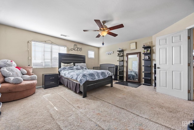 9301 Cobble Mountain Rd, Bakersfield, CA 93313 - carpeted bedroom featuring a ceiling fan