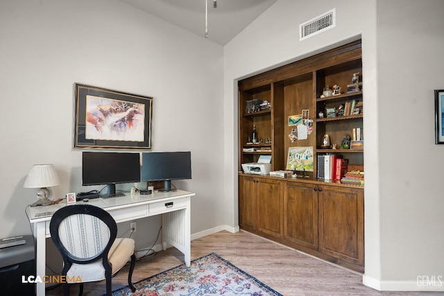 13909 Las Entradas, Bakersfield, CA 93314 - office with light wood-type flooring and baseboards