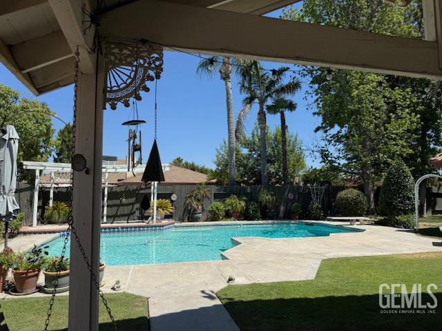 2012 Calle Las Brisas, Bakersfield, CA 93309 - view of pool with a fenced backyard and a patio area