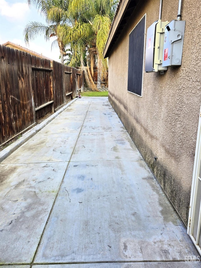 view of patio / terrace with fence