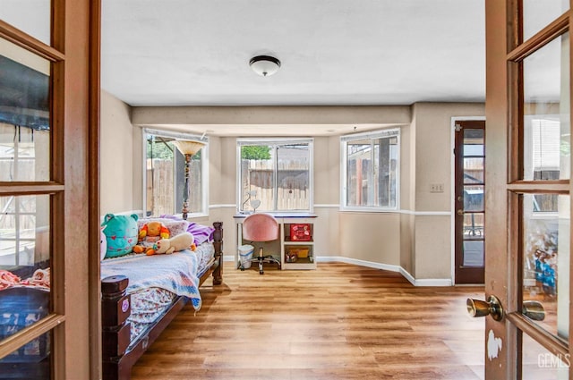 3304 Charlotte St, Bakersfield, CA 93313 - bedroom with wood finished floors and baseboards