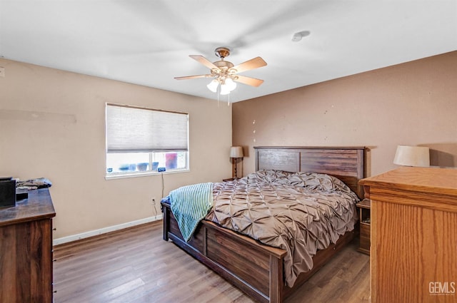 3304 Charlotte St, Bakersfield, CA 93313 - bedroom featuring wood finished floors and a ceiling fan