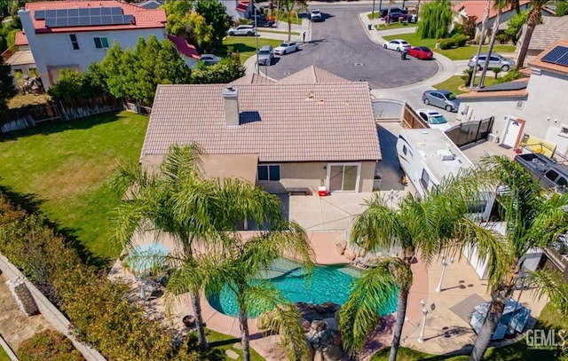 6003 Bluewater Bay Ct, Bakersfield, CA 93312 - aerial view of a pool