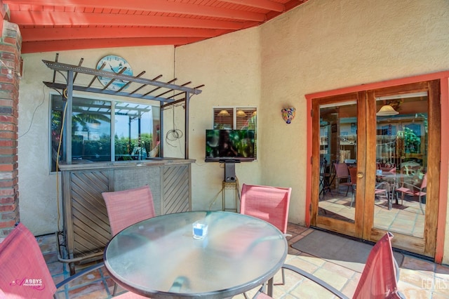 view of patio / terrace featuring outdoor dining space