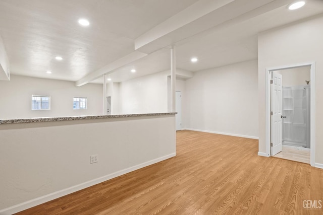 interior space featuring light hardwood / wood-style flooring