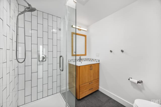 662 Woodland Ct, Arroyo Grande, CA 93420 - bathroom with a stall shower and vanity