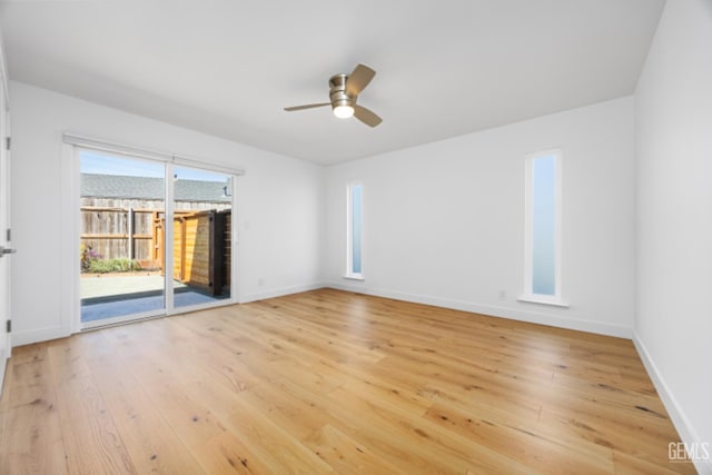 662 Woodland Ct, Arroyo Grande, CA 93420 - unfurnished room with a ceiling fan and light wood-type flooring