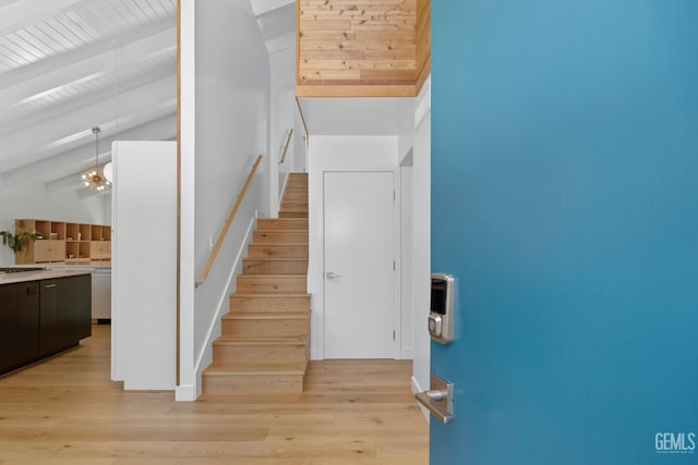 662 Woodland Ct, Arroyo Grande, CA 93420 - stairs featuring wood finished floors and baseboards