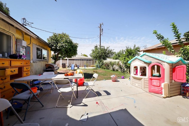 view of patio featuring area for grilling