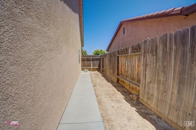 view of home's exterior with stucco siding