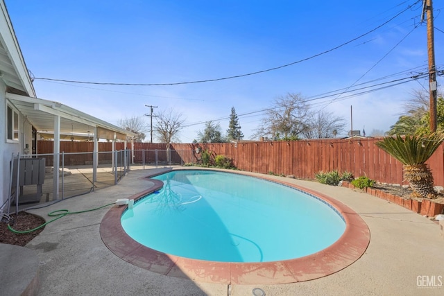 view of pool with a patio area