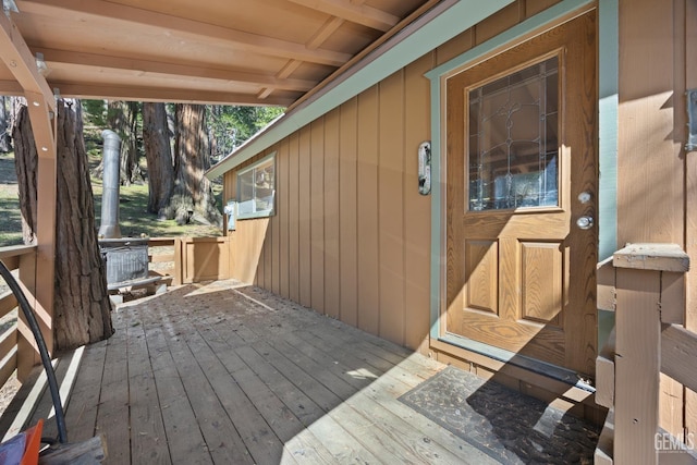 view of wooden terrace