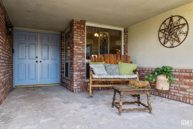 entrance to property with a porch