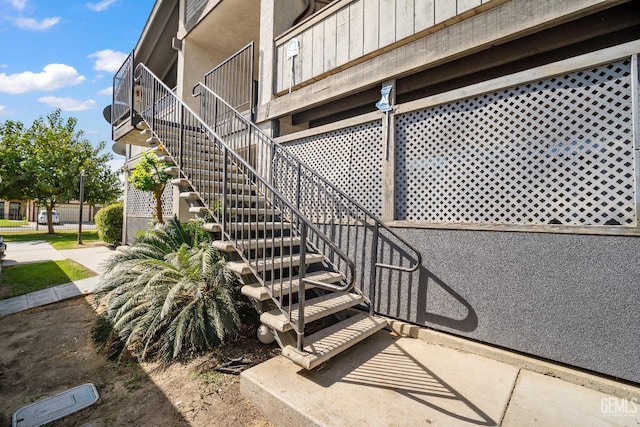 view of staircase