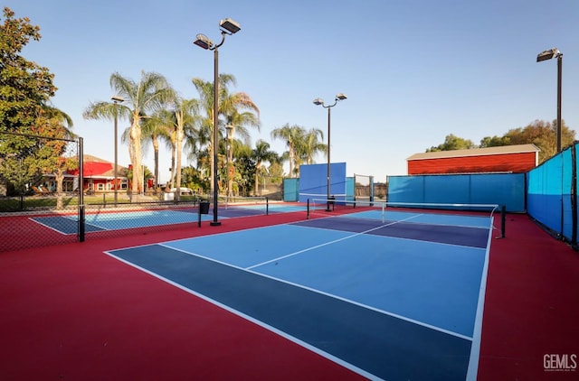 view of tennis court