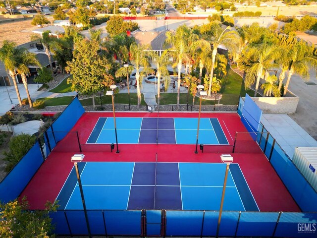 view of sport court