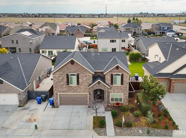 9109 Red Pine Dr, Shafter, CA 93263 - bird's eye view with a residential view