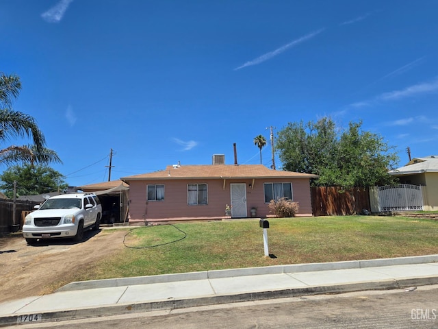 1704 Bower St, Bakersfield, CA 93305 - view of ranch-style home